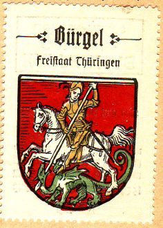 Wappen von Bürgel (Thüringen)/Coat of arms (crest) of Bürgel (Thüringen)