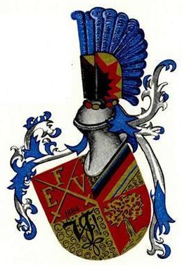 Wappen von Burschenschaft Wartburgia Pilsen zu Bochum/Arms (crest) of Burschenschaft Wartburgia Pilsen zu Bochum