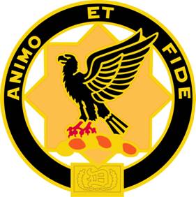 Arms of 1st Cavalry Regiment, US Army