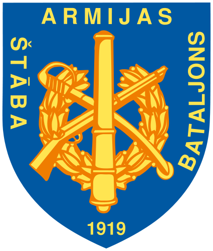 Coat of arms (crest) of the National Defence Forces Headquarters Battalion, Latvia