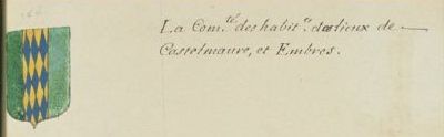 Blason de Embres-et-Castelmaure/Coat of arms (crest) of {{PAGENAME