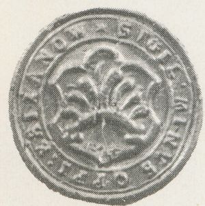 Seal (pečeť) of Křižanov (Žďár nad Sázavou)