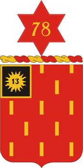 Coat of arms (crest) of the 78th Field Artillery Regiment, US Army