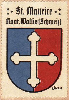 Wappen von/Blason de Saint-Maurice (Wallis)