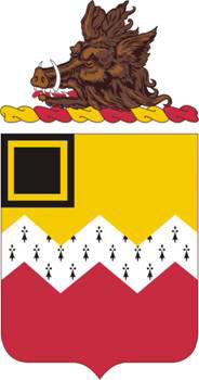 Coat of arms (crest) of the 80th Field Artillery Regiment, US Army
