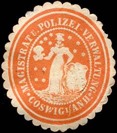 Seal of Coswig (Anhalt)