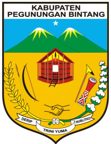 Coat of arms (crest) of Pegunungan Bintang Regency