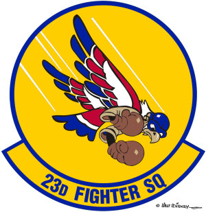 Coat of arms (crest) of the 23rd Fighter Squadron, US Air Force