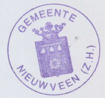 Wapen van Nieuwveen/Arms (crest) of Nieuwveen