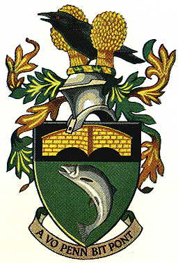 Arms (crest) of Bridgend UDC