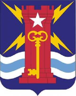 Coat of arms (crest) of the Special Troops Battalion, 4th Brigade, 1st Infantry Division, US Army