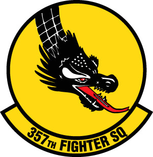 Coat of arms (crest) of the 357th Fighter Squadron, US Air Force