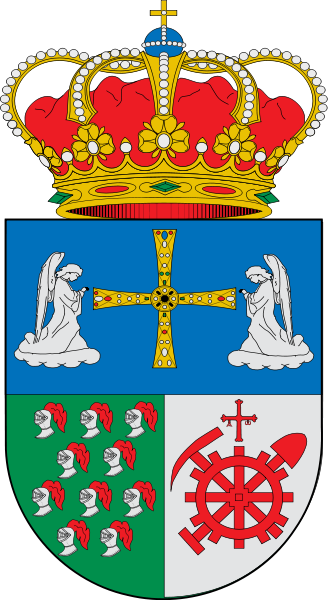 Escudo de Langreo/Arms (crest) of Langreo