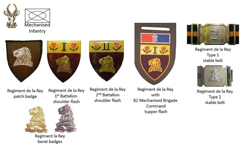 Coat of arms (crest) of the Regiment de la Rey, South African Army