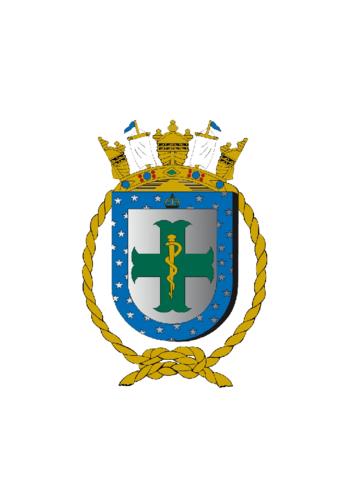 Coat of arms (crest) of the Our Lady of Glory Naval Polyclinic, Brazilian Navy