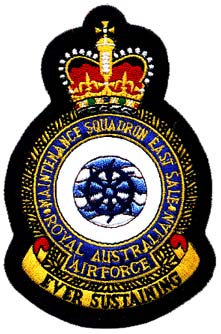 Coat of arms (crest) of the Maintenance Squadron East Sale, Royal Australian Air Force