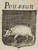 Blason de Poussan/Arms (crest) of Poussan