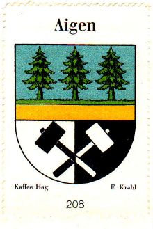 Wappen von Aigen im Mühlkreis/Coat of arms (crest) of Aigen im Mühlkreis