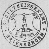 Wappen von Baiersbronn/Arms (crest) of Baiersbronn