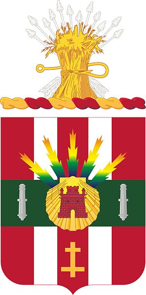 Coat of arms (crest) of the 4th Air Defense Artillery Regiment, US Army