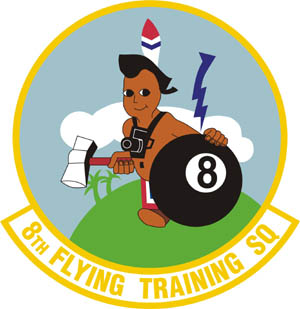 Coat of arms (crest) of the 8th Flying Training Squadron, US Air Force