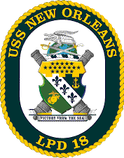 Coat of arms (crest) of the Ampibious Transport Dock USS New Orleans (LPD-18), US Navy