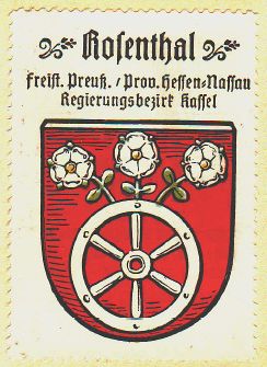 Wappen von Rosenthal (Hessen)/Coat of arms (crest) of Rosenthal (Hessen)