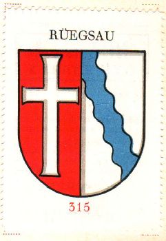 Wappen von/Blason de Rüegsau