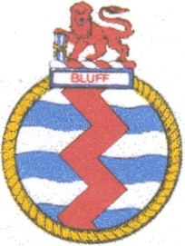Coat of arms (crest) of the SAS Bluff, South African Navy
