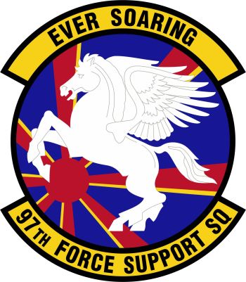 Coat of arms (crest) of the 97th Force Support Squadron, US Air Force