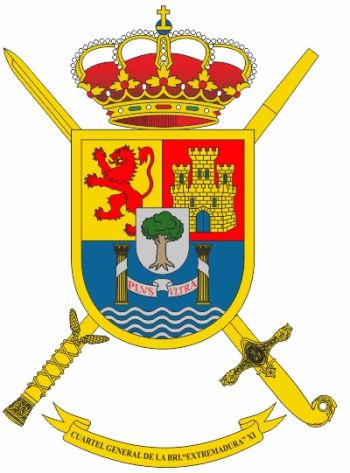 Coat of arms (crest) of the Headquarters Brigade Extremadura XI, Spanish Army