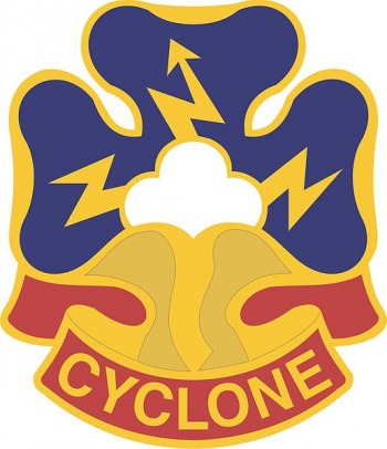 Arms of 38th Infantry Division Cyclone, USA