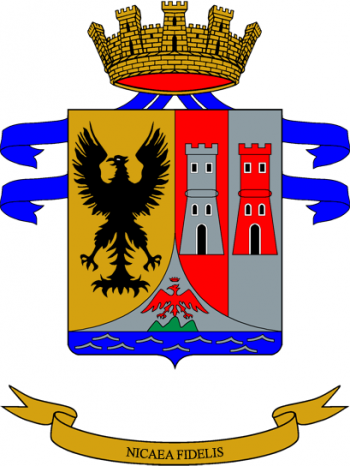 Coat of arms (crest) of the 1st Cavalry Regiment Nizza Cavalleria, Italian Army