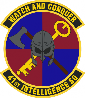 Coat of arms (crest) of the 41st Intelligence Squadron, US Air Force