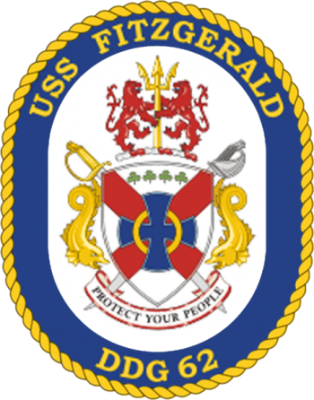 Coat of arms (crest) of the Destroyer USS Fitzgerald