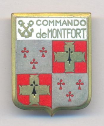 Blason de Commando de Montfort, French Navy/Arms (crest) of Commando de Montfort, French Navy