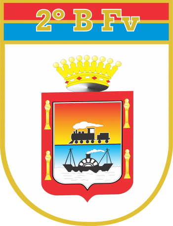 Coat of arms (crest) of the 2nd Railways Battalion, Brazilian Army