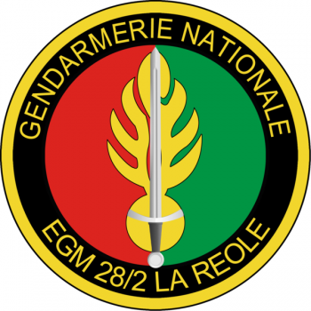 Blason de Mobile Gendarmerie Squadron 28-2, France/Arms (crest) of Mobile Gendarmerie Squadron 28-2, France