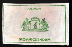 Wapen van Monnickendam/Arms (crest) of MonnickendamHet wapen op een suikerzakje