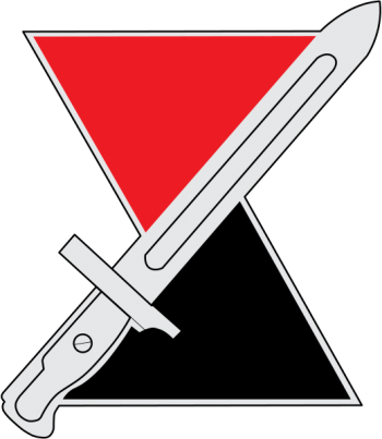 Arms of 7th Infantry Division Hourglass Division, Bayonet Division, California Division, US Army