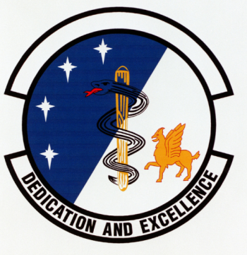 Coat of arms (crest) of the 750th Medical Squadron, US Air Force