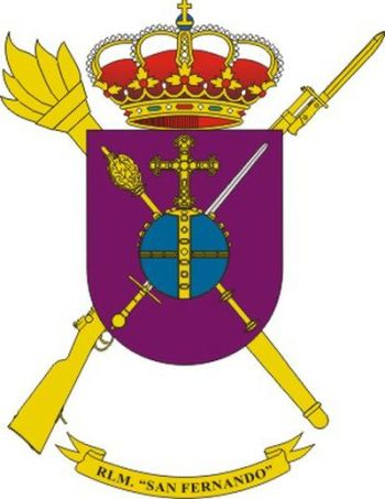Coat of arms (crest) of the San Fernando Figueras Military Logistics Residency, Spanish Army