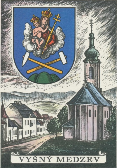 Arms (crest) of Vyšný Medzev