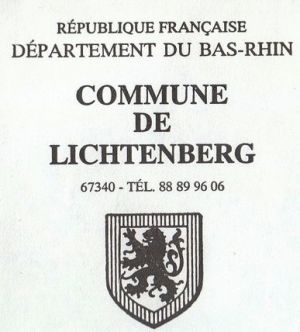 Blason de Lichtenberg (Bas-Rhin)/Coat of arms (crest) of {{PAGENAME