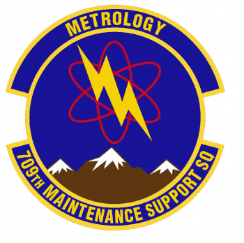 Coat of arms (crest) of the 709th Maintenance Support Squadron, US Air Force