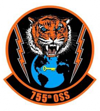 Coat of arms (crest) of 755th Operations Support Squadron, US Air Force