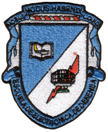Coat of arms (crest) of the Defence Electronics School, Air Force of Argentina