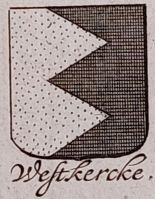 Wapen van Westkerke/Arms (crest) of Westkerke