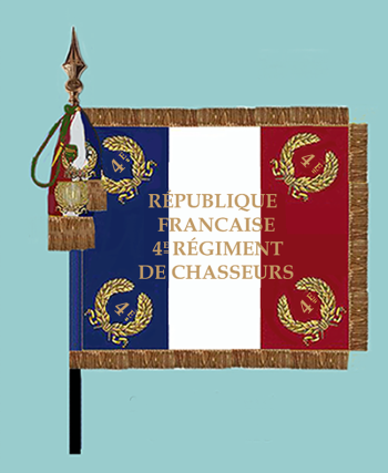 Arms of 4th Chasseurs on Horse Regiment, French Army