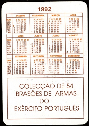 Arms of Calendarios Exército Português